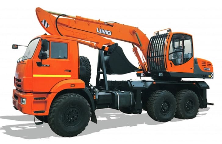 Экскаватор E195A на шасси КАМАЗ-43118 (Евро 5)