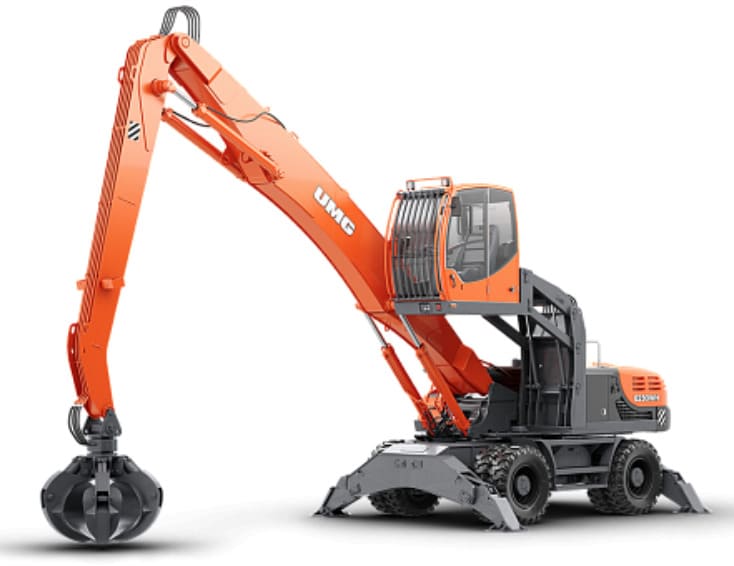 Экскаватор-перегружатель (промышленный перегружатель) на колесном ходу  E230WH