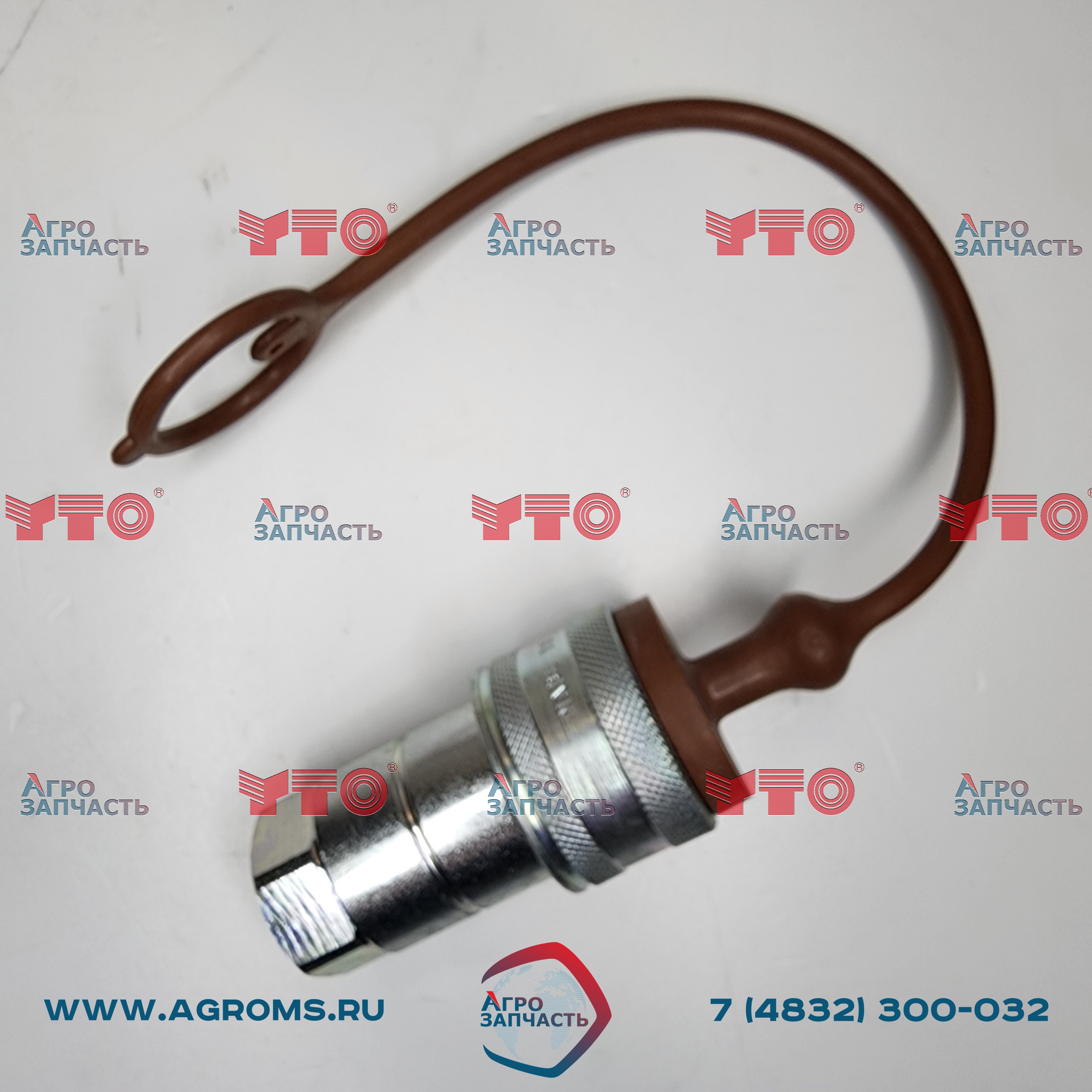 Розетка-быстросъем 240100175795 (с коричн. пылезащ. крышкой) NV 12 N 12 GAS F V+TM12L/M
